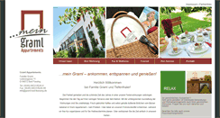Desktop Screenshot of graml-appartements.de