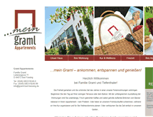 Tablet Screenshot of graml-appartements.de